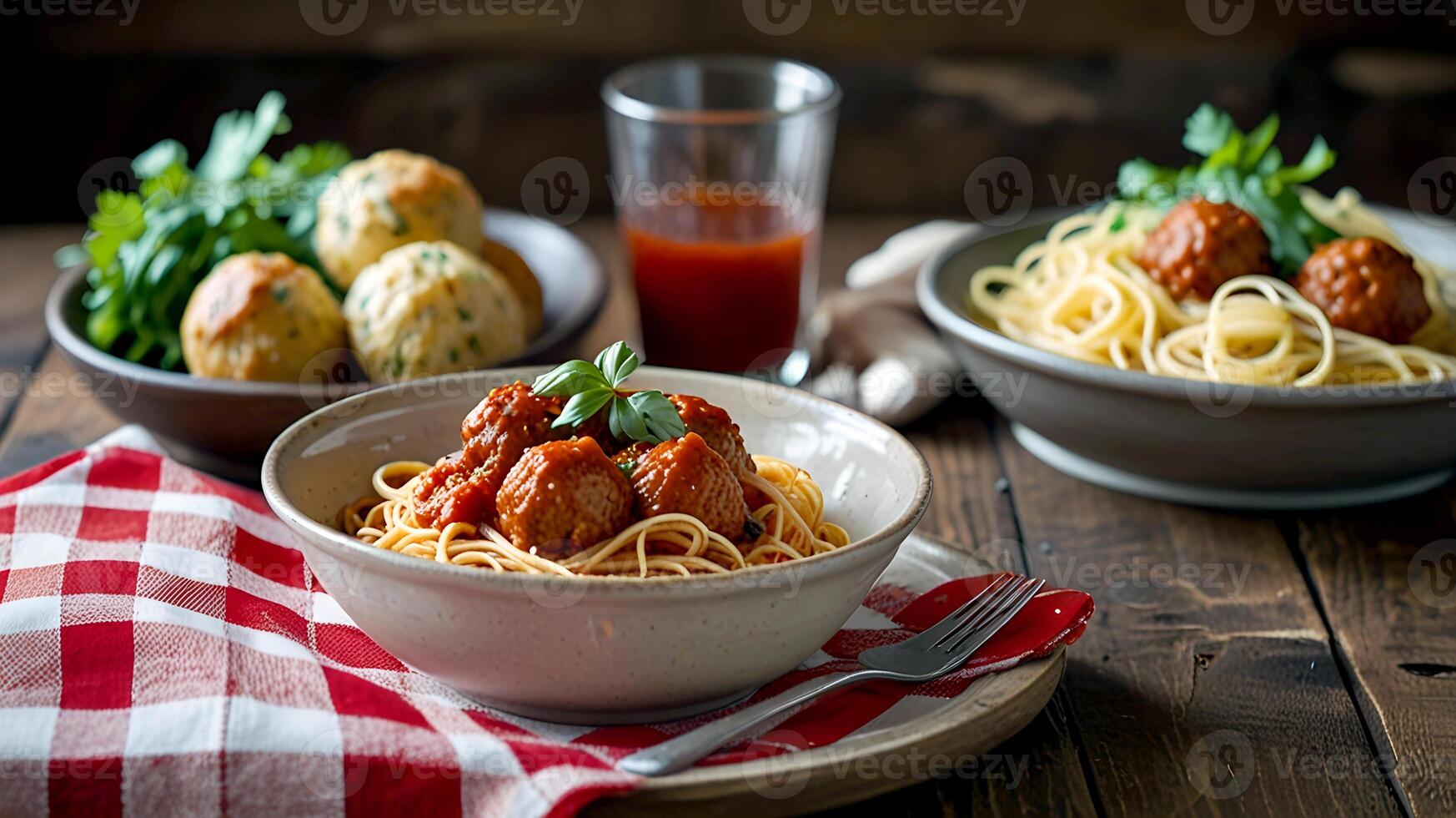 Delicious Noodle food for National Spaghetti Day photo