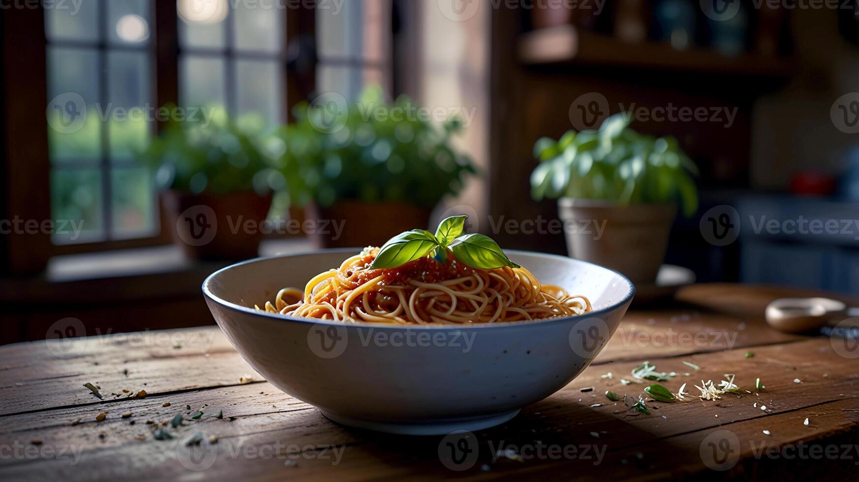 Delicious Noodle food for National Spaghetti Day photo