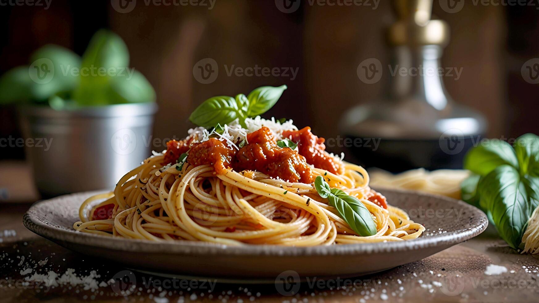 Delicious Noodle food for National Spaghetti Day photo
