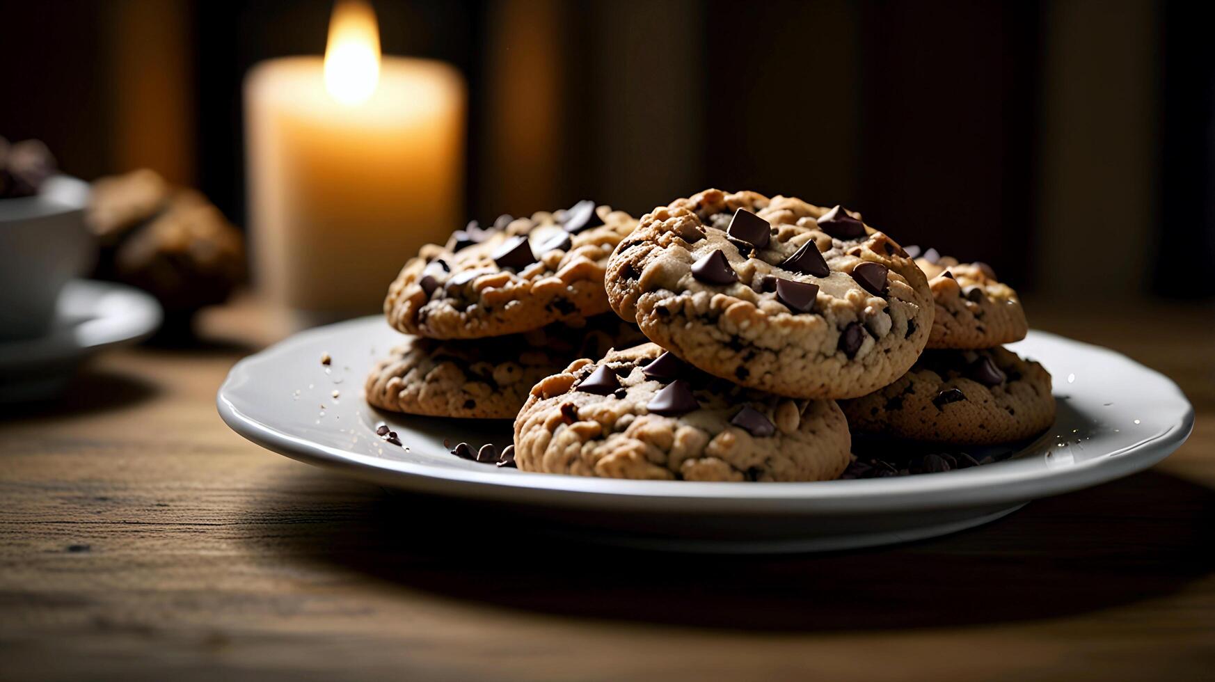 Fresh Delicious Chocolate chip cookies for National Cookie Day photo