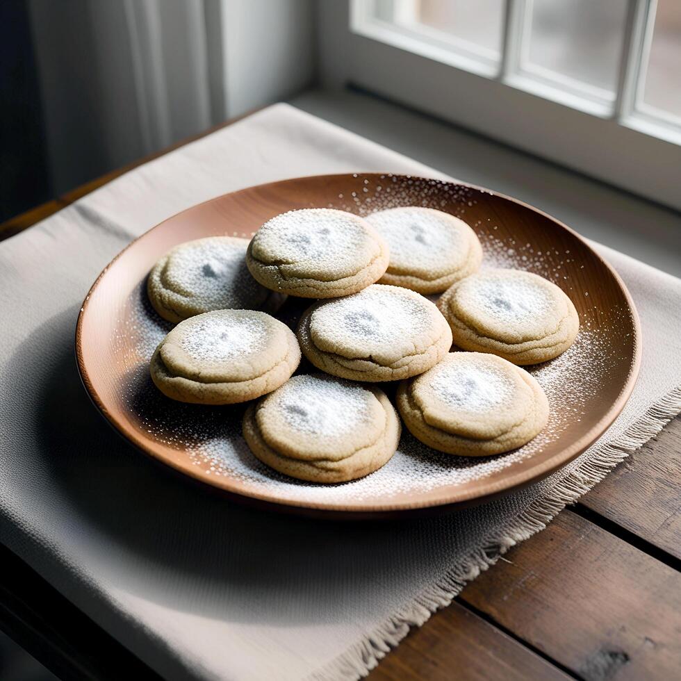 Fresh Delicious Chocolate chip cookies for National Cookie Day photo