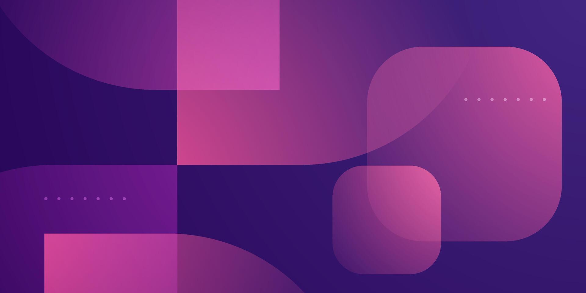Abstract gradient purple background with simple square shapes pattern. Looks 3d with additional gradient color design. suitable for posters, brochures, and others. vector