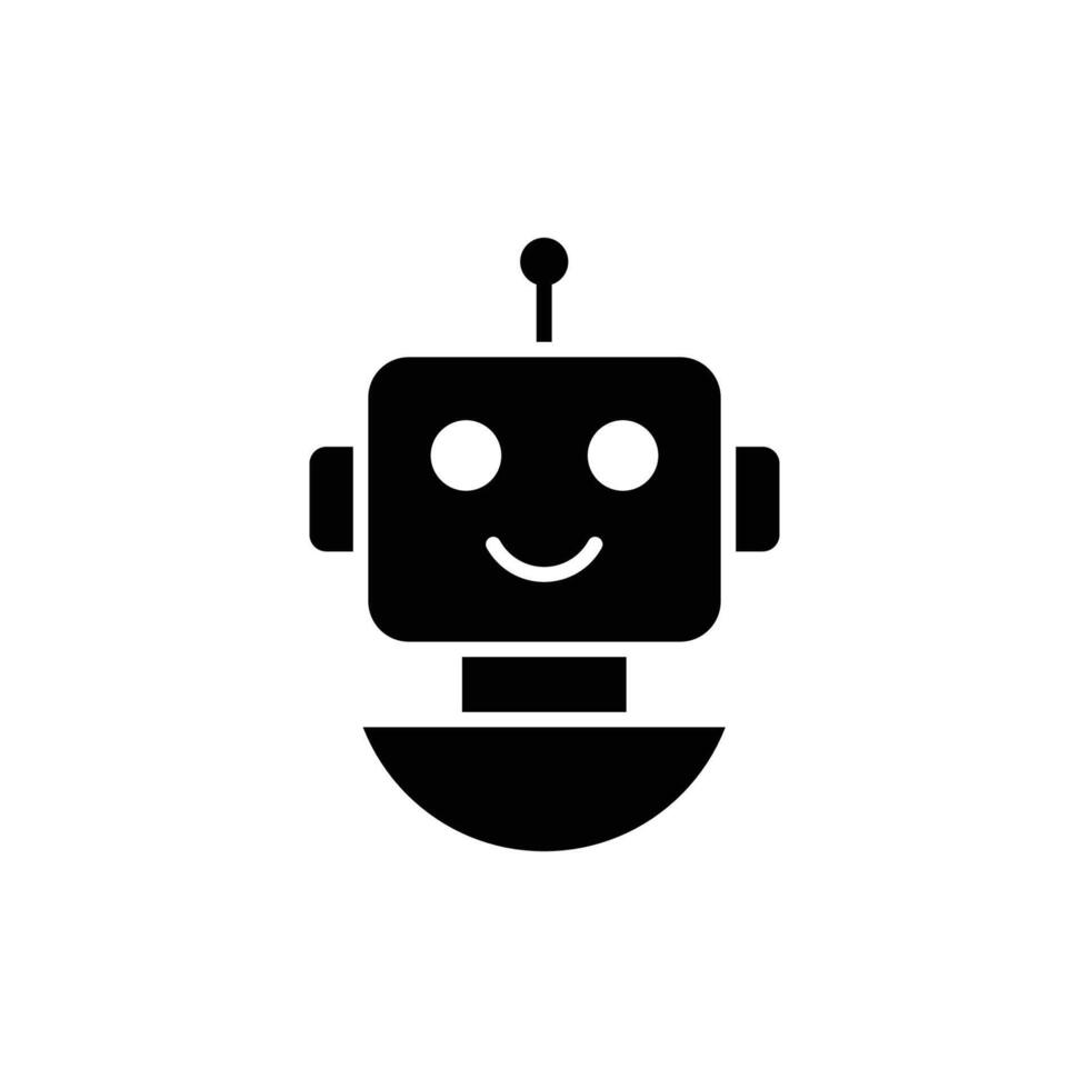 Chat Bot icon design concept. Virtual smart assistant Bot icon. Customer support service Chat Bot. vector