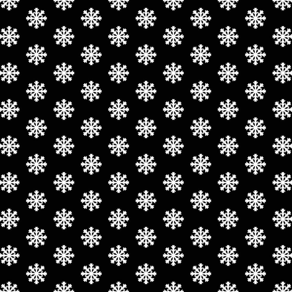 snowflake shape seamless pattern isolated black background vector