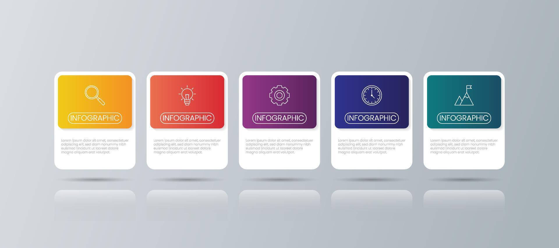 modern infographic design vector