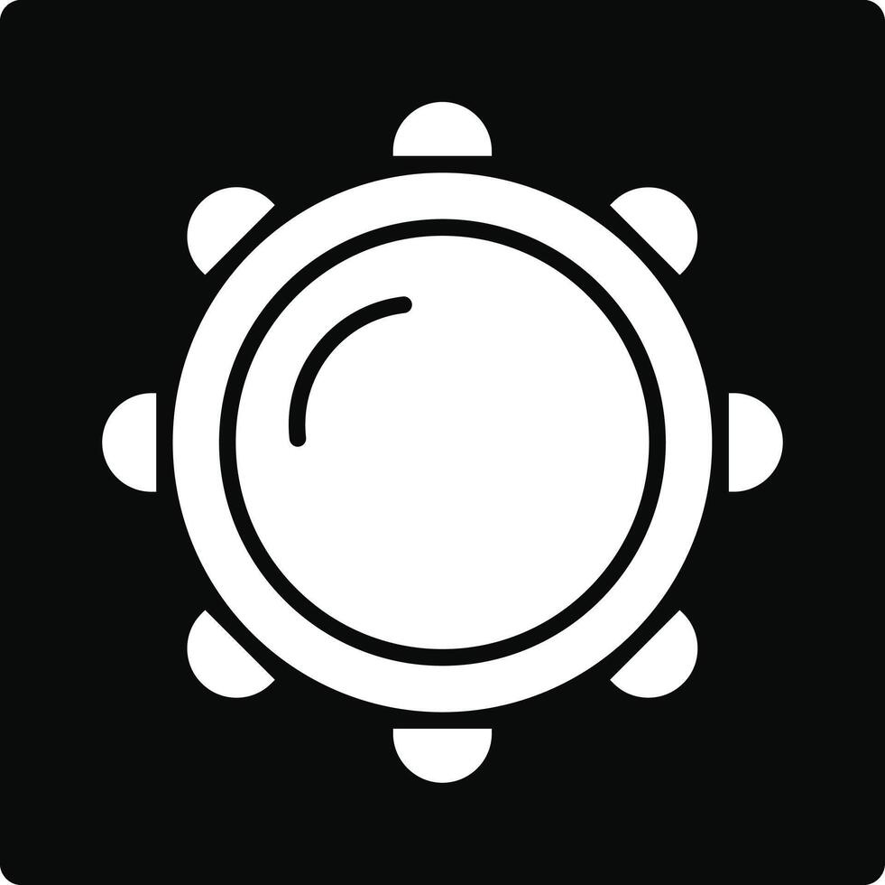 Tambourine Illustration Icon vector