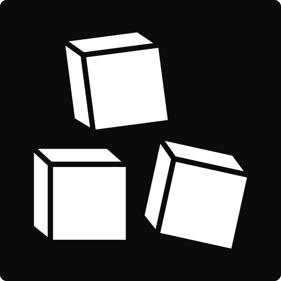 Blocks Illustration Icon vector