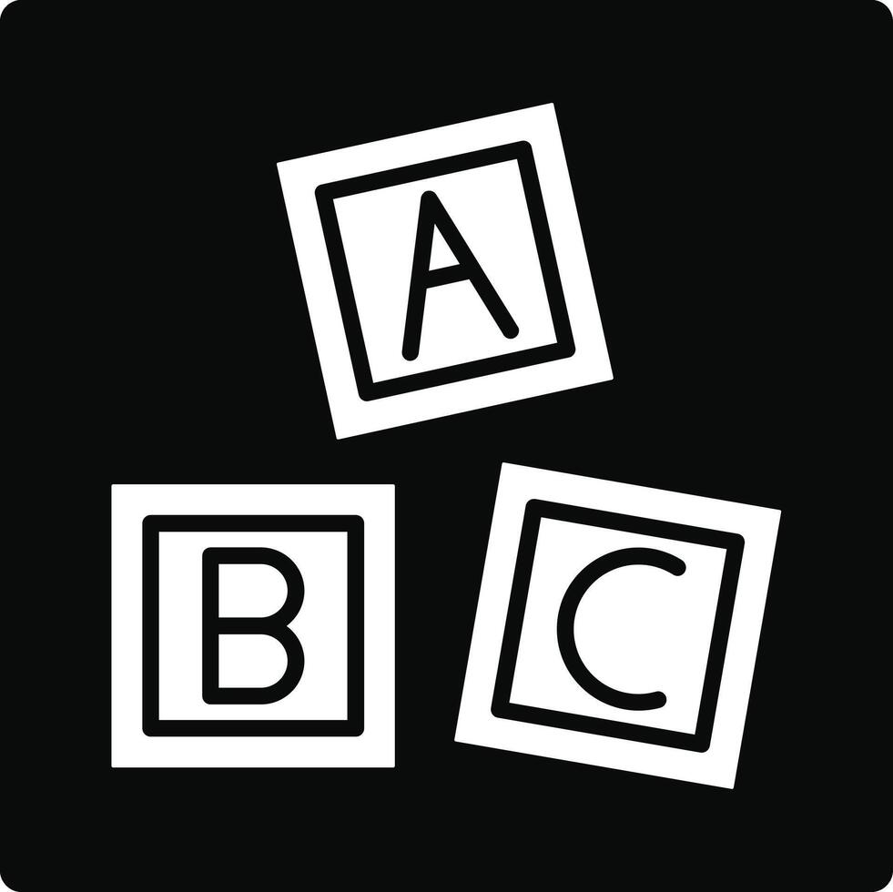 ABC Blocks Illustration Icon vector