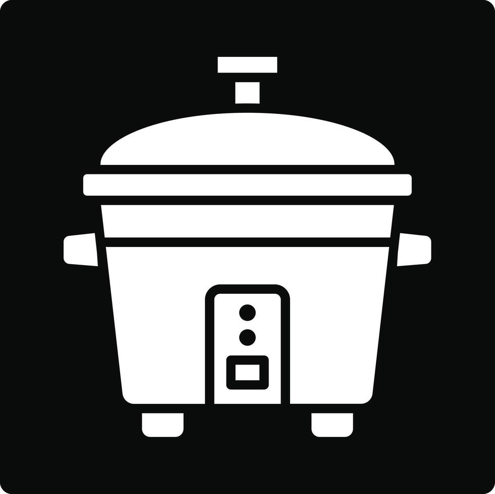 Rice Cooker Illustration Icon vector