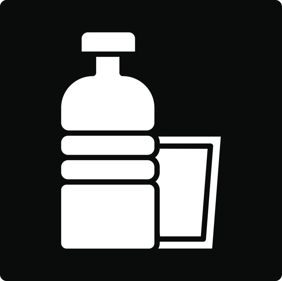 Water Bottle Illustration Icon vector