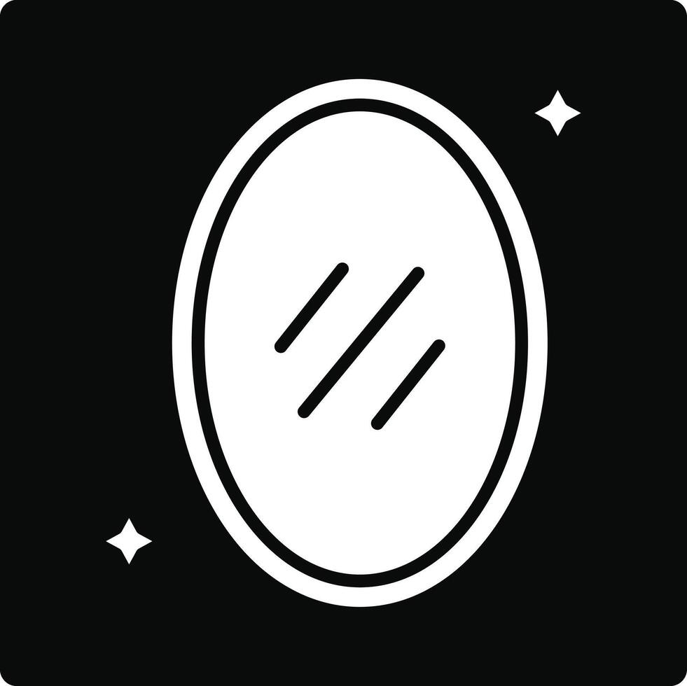 Mirror Illustration Icon vector