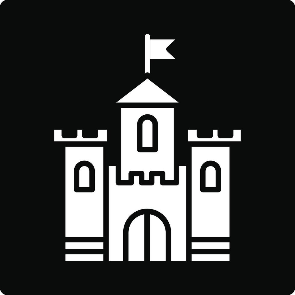 Castle Illustration Icon vector