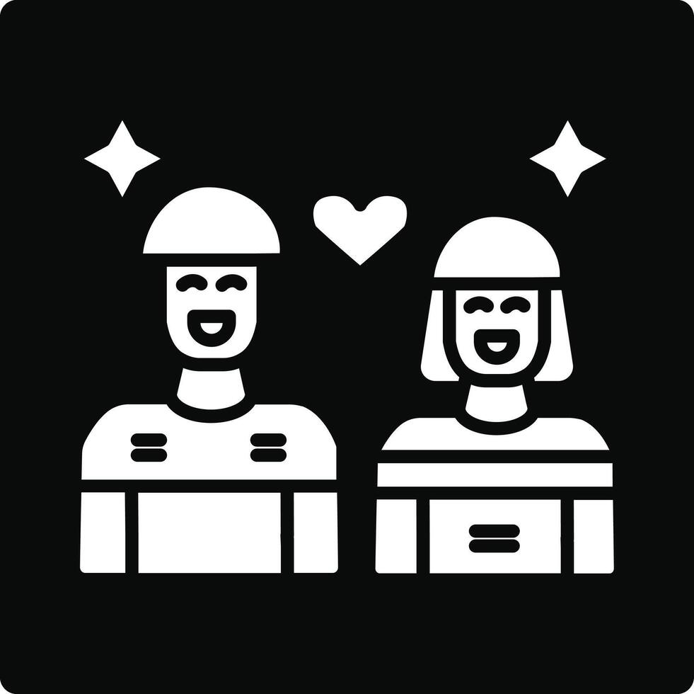 Couple Illustration Icon vector