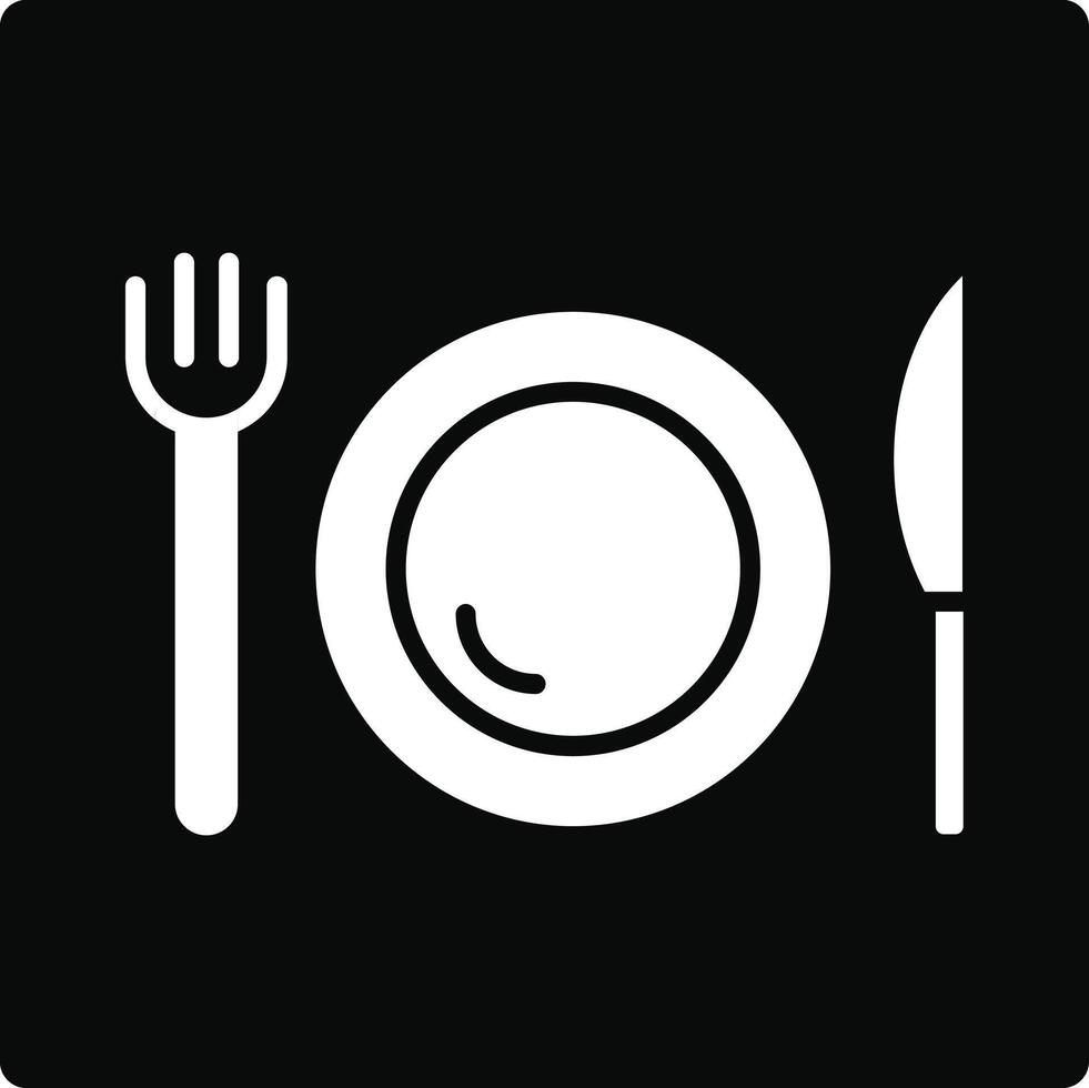 Dinner Illustration Icon vector
