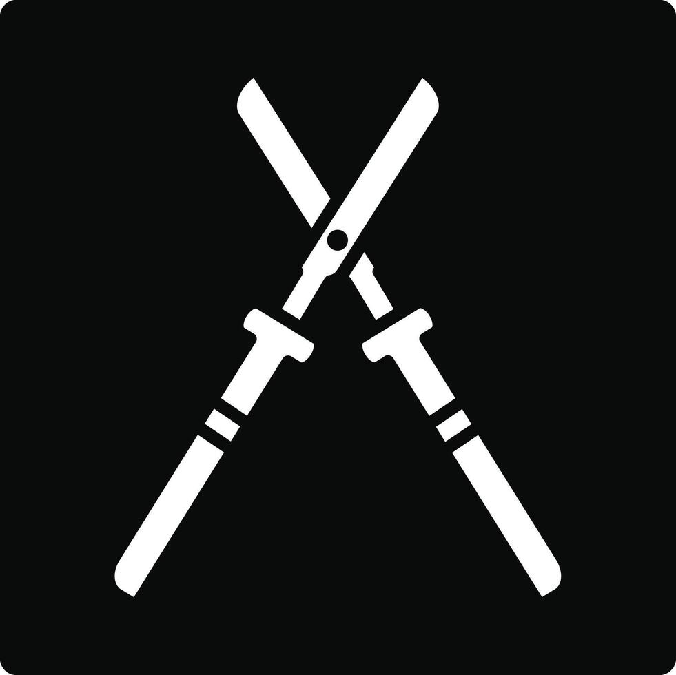 Farming Scissor Illustration Icon vector