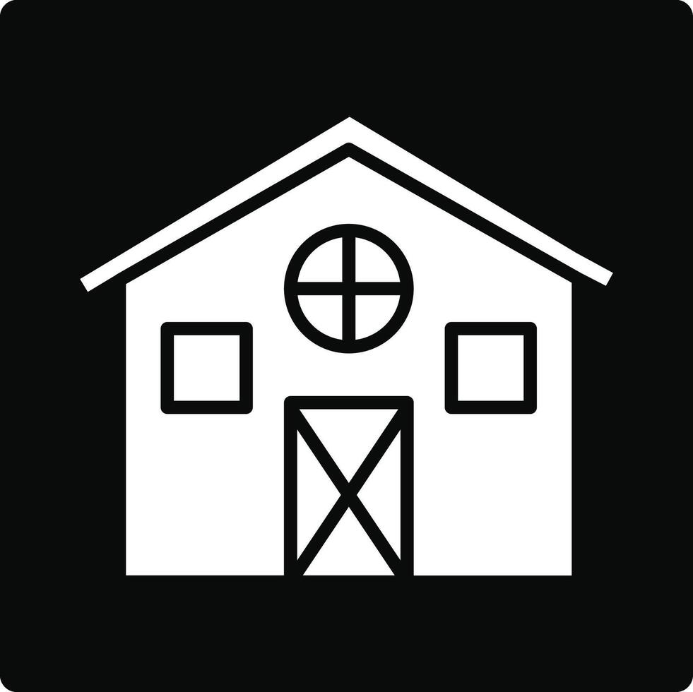 Barn Illustration Icon vector