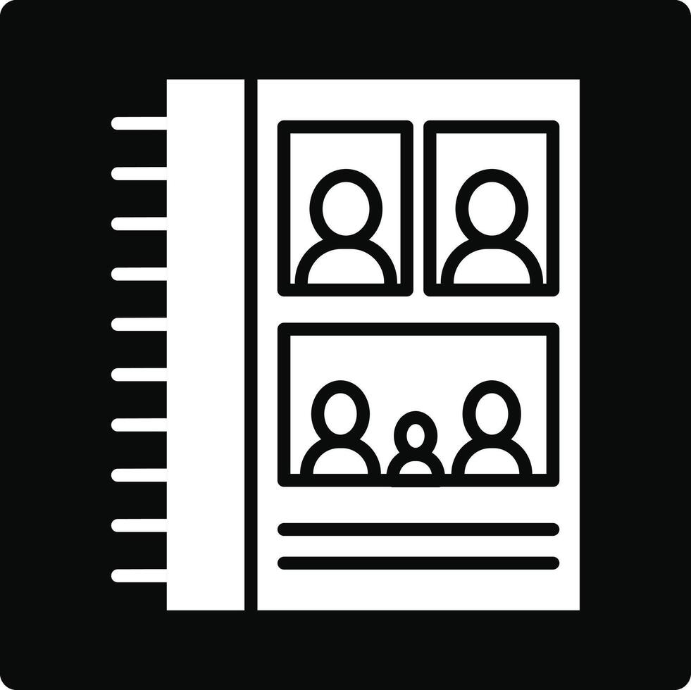 Family Book Illustration Icon vector