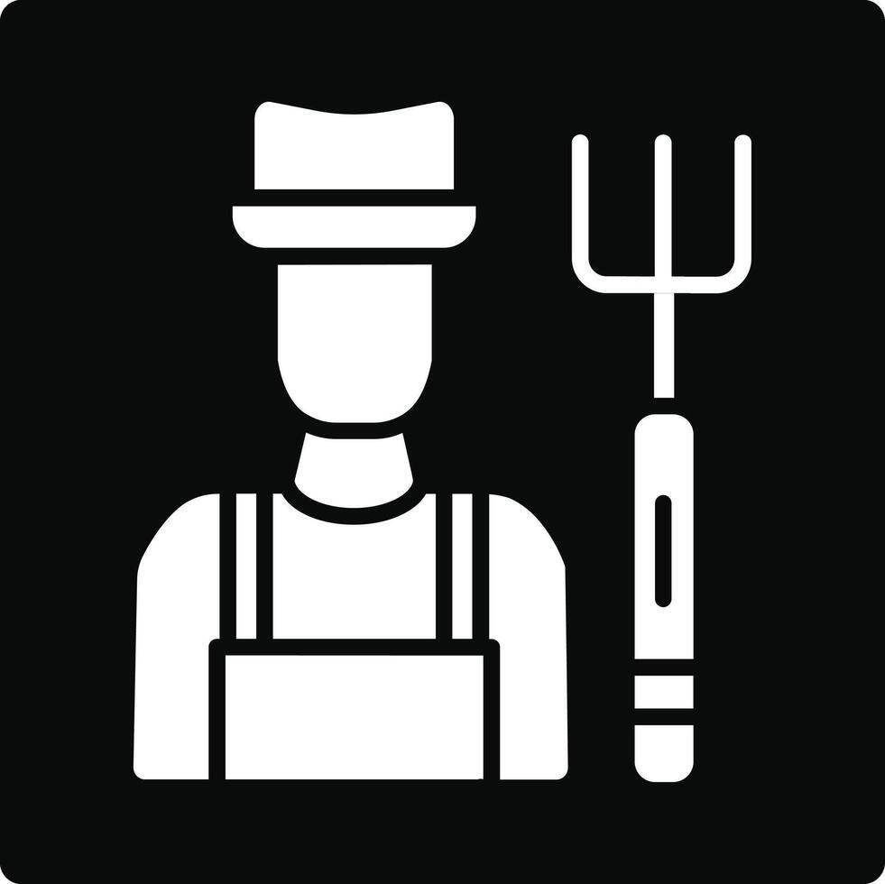 Farmer Illustration Icon vector