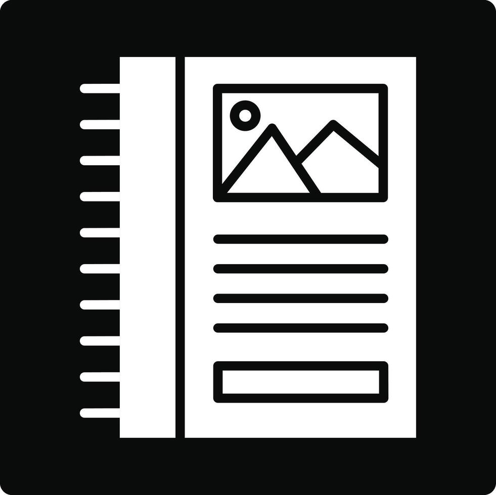 Photo Album Illustration Icon vector