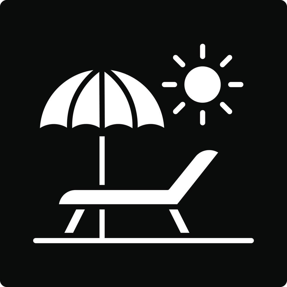 Beach Illustration Icon vector