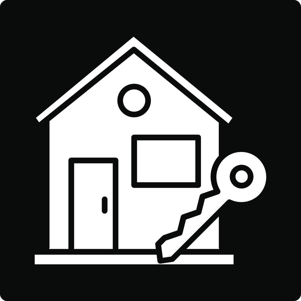 House Key Illustration Icon vector