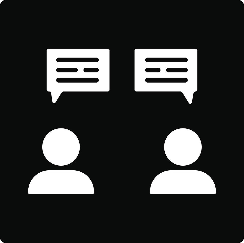 Talking Illustration Icon vector
