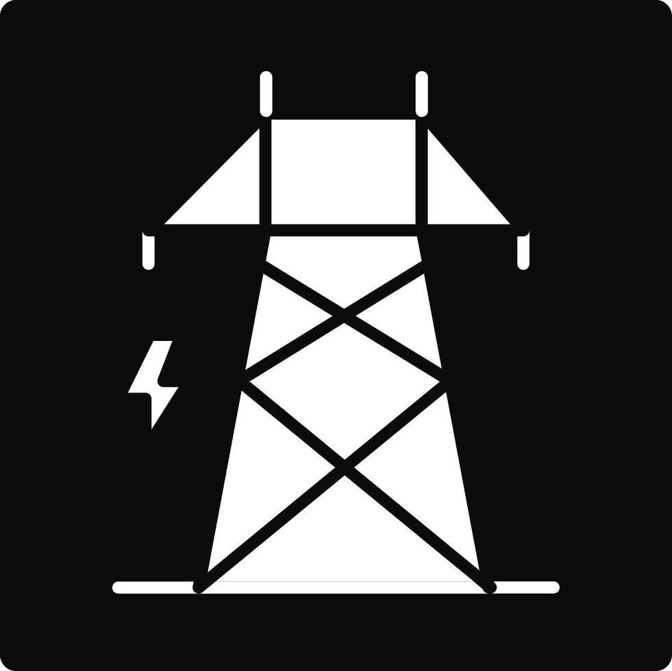 Electricity tower icon illustration vector