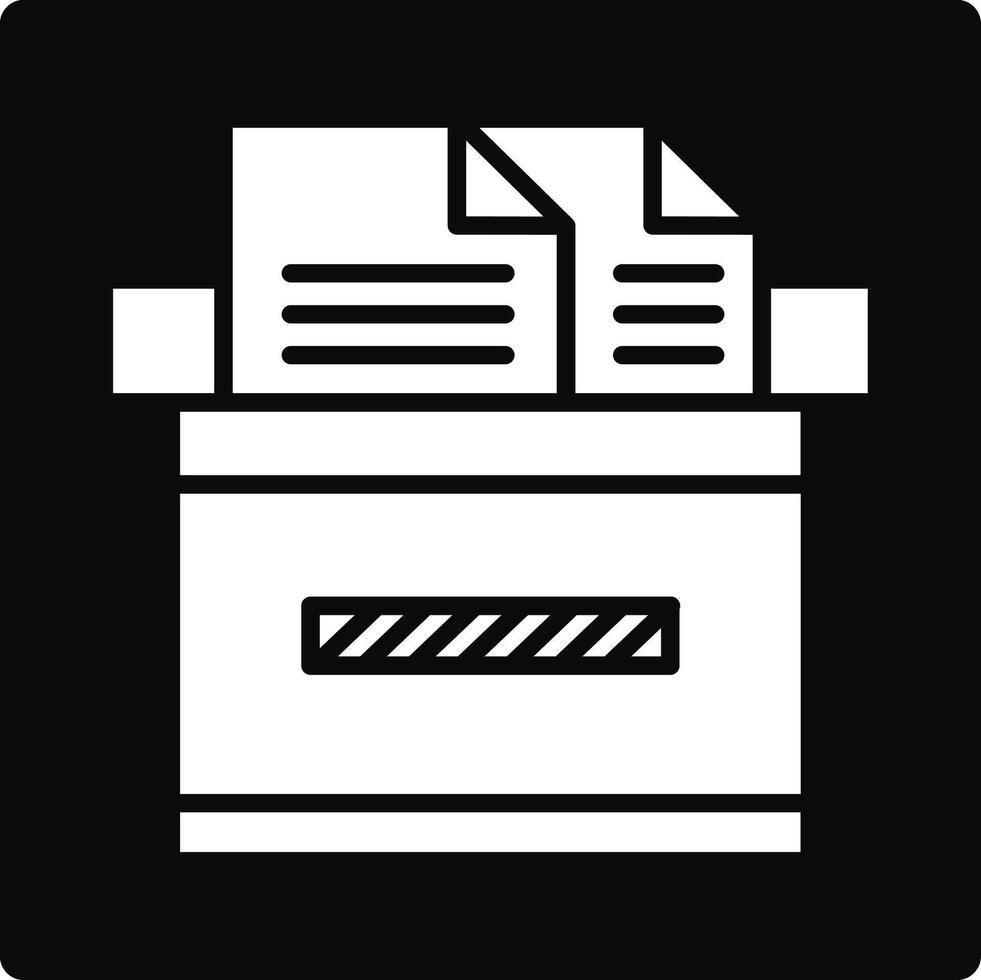 Documents Box Illustration Icon vector