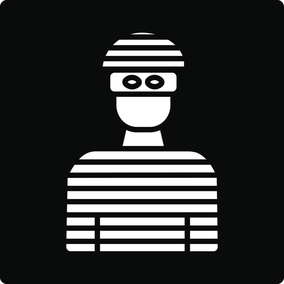 Robber Illustration Icon vector