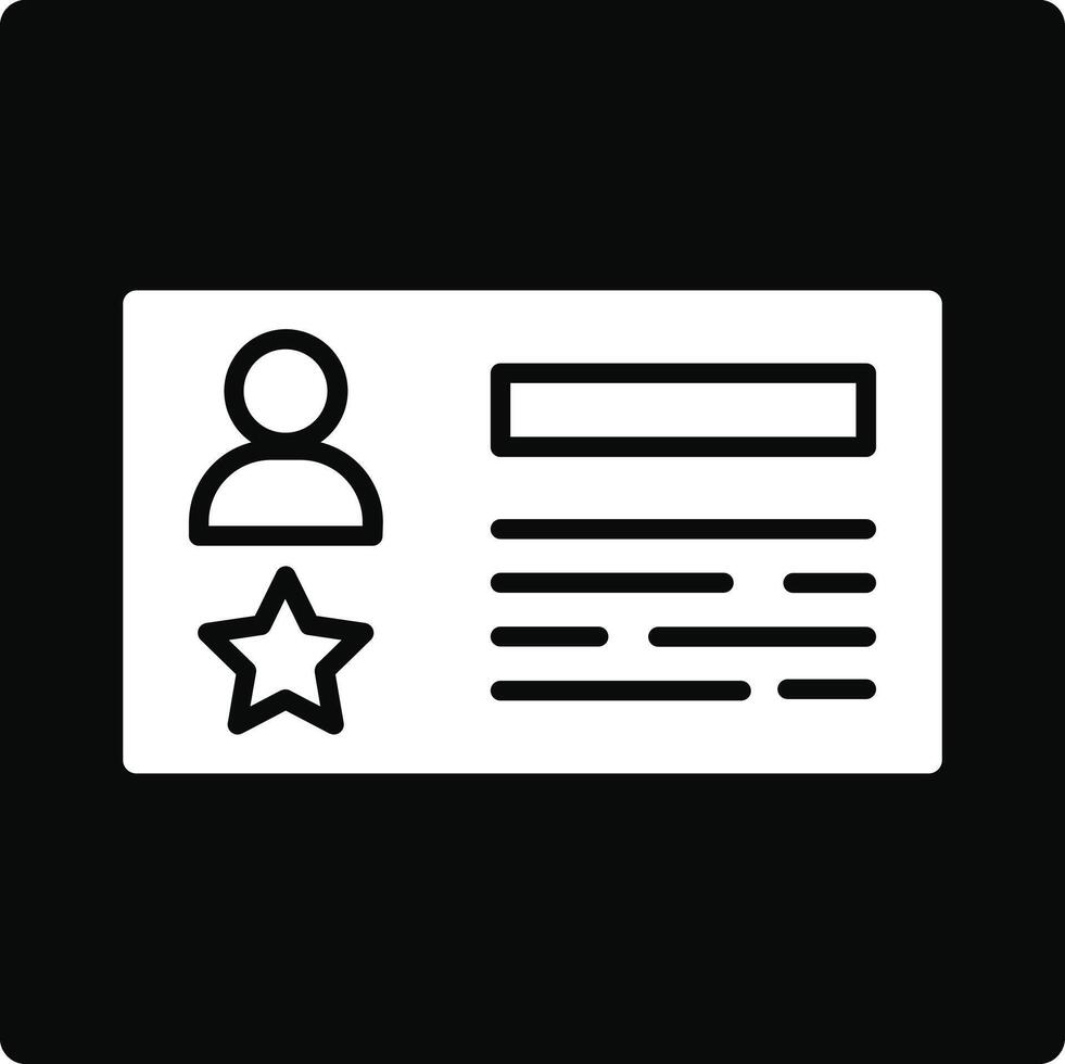 Police ID Card Illustration Icon vector