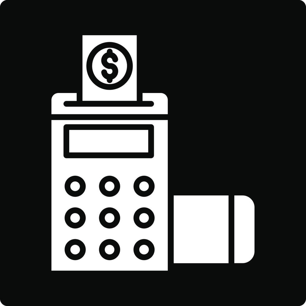 Pos Terminal Illustration Icon vector