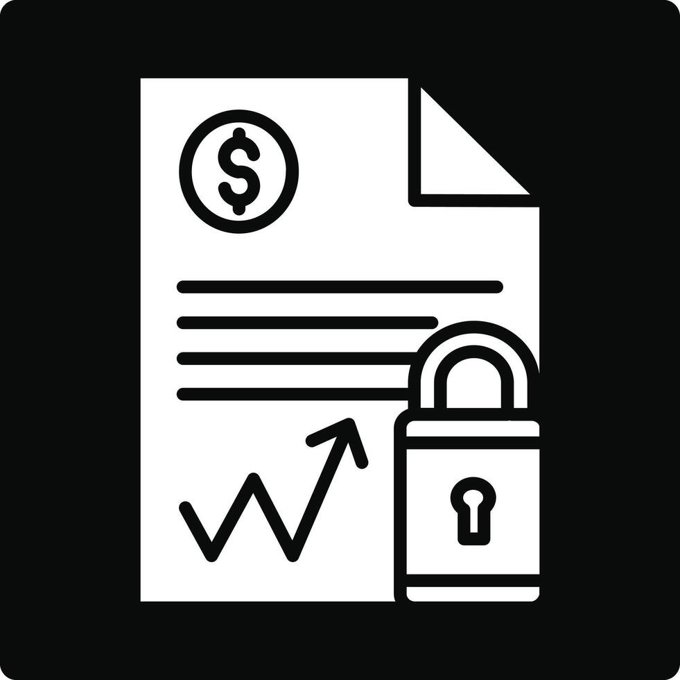 Document Security Illustration Icon vector
