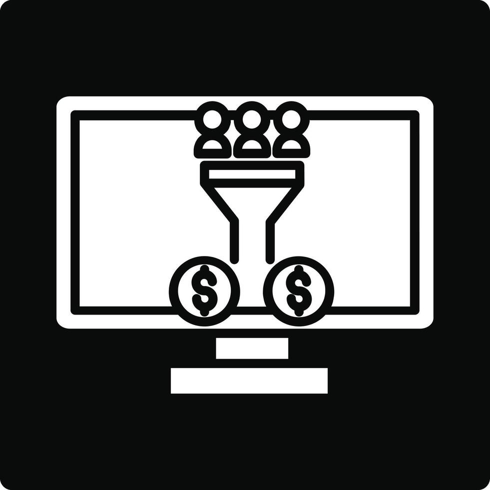 Conversion Marketing Illustration Icon vector