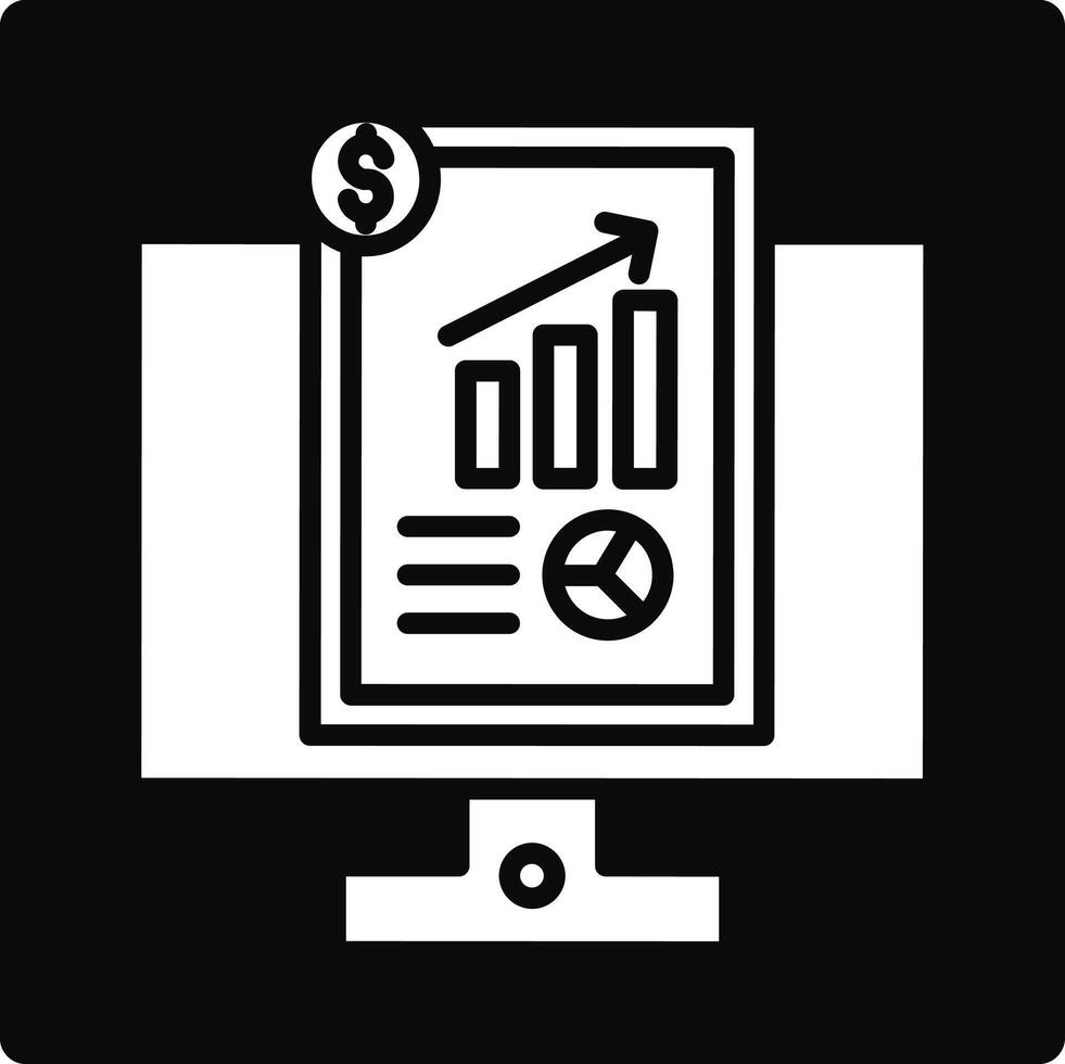 Online Reports Illustration Icon vector