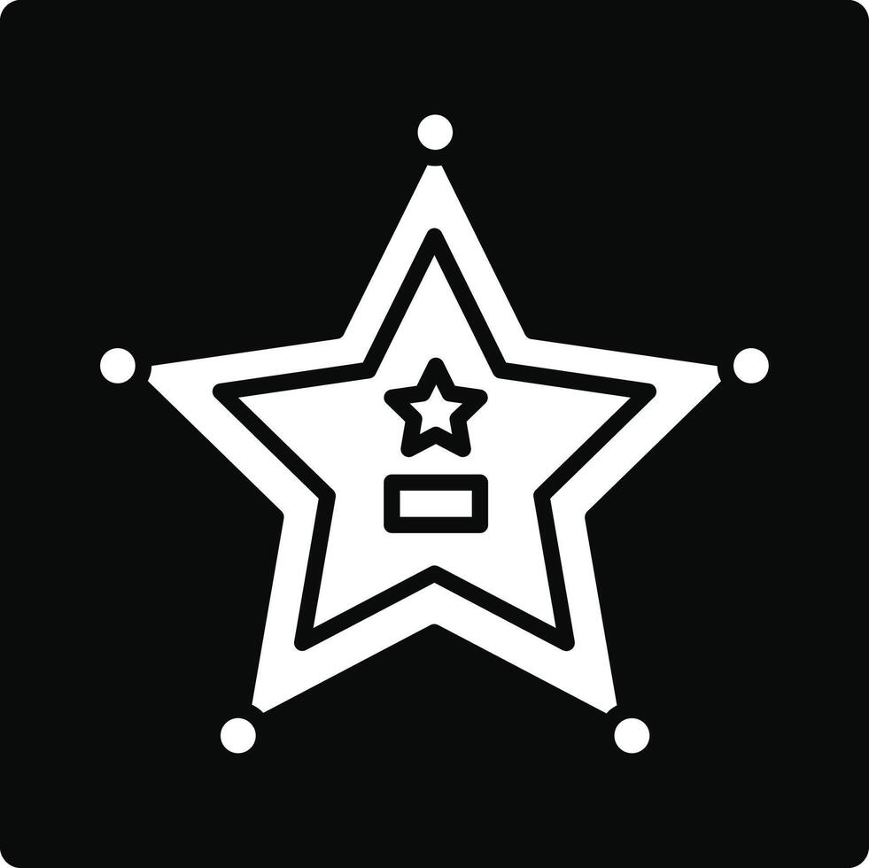 Sheriff Badge Illustration Icon vector
