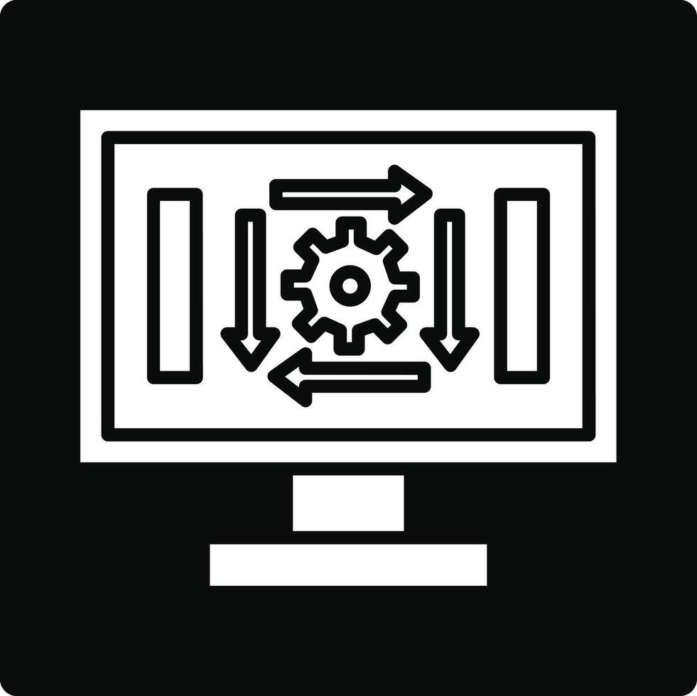 Workflow Illustration Icon vector