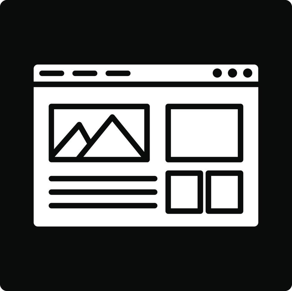 Web Layout Illustration Icon vector
