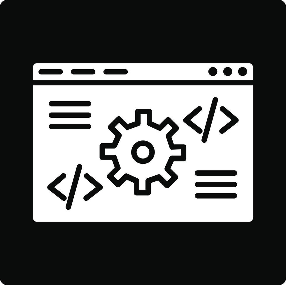 Code Settings Illustration Icon vector