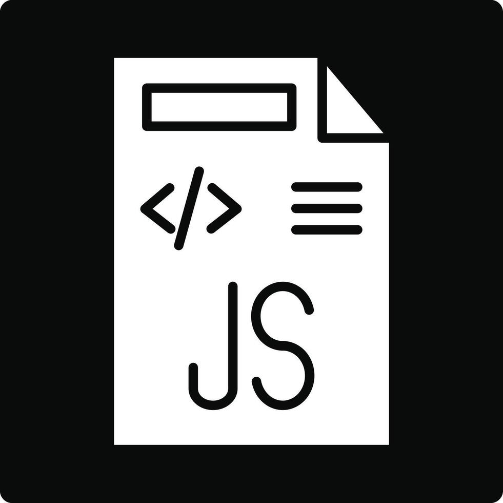 Javascript File Illustration Icon vector