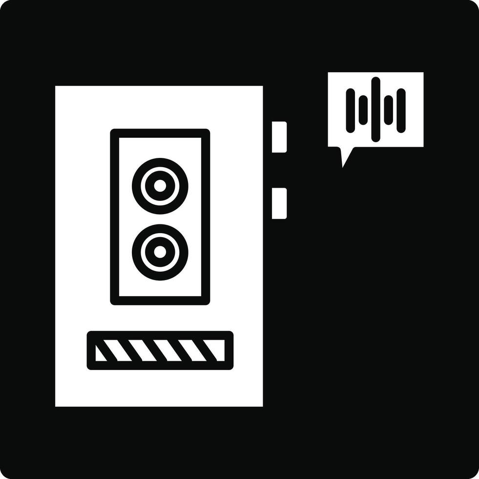 Voice Recorder Illustration Icon vector