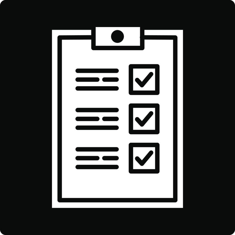 Checklist Illustration Icon vector