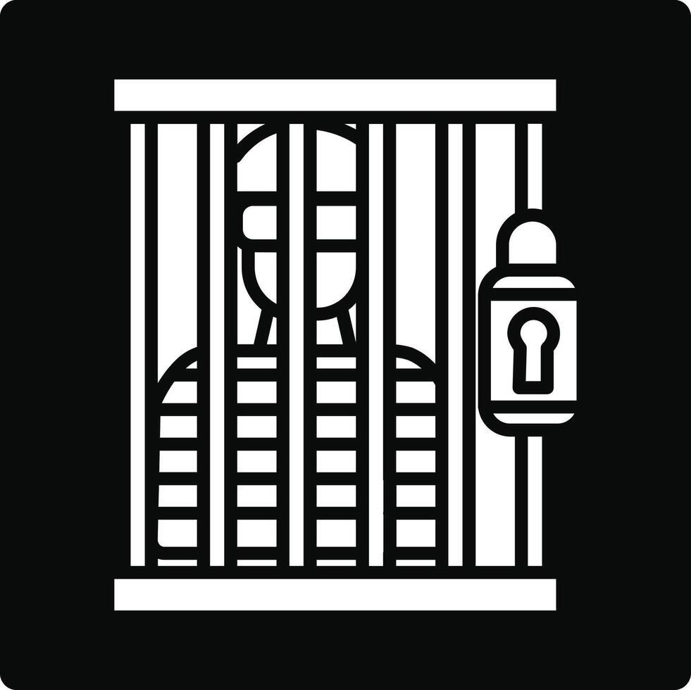Prisioner Illustration Icon vector