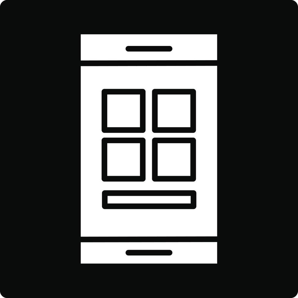 Mobile App Illustration Icon vector