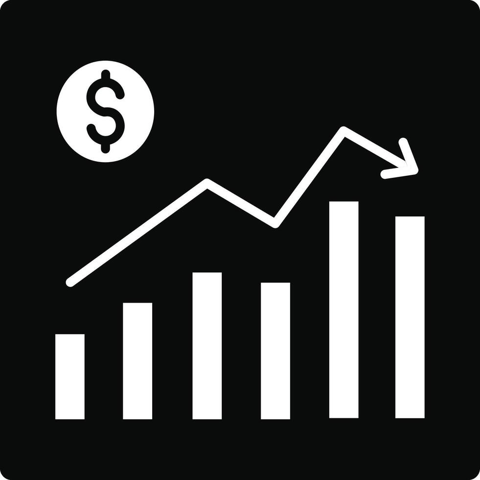 Stock Market Illustration Icon vector