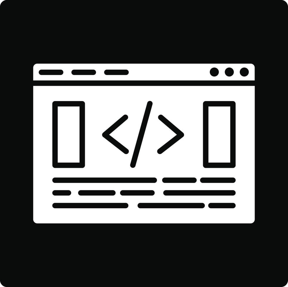 Website Coding Illustration Icon vector