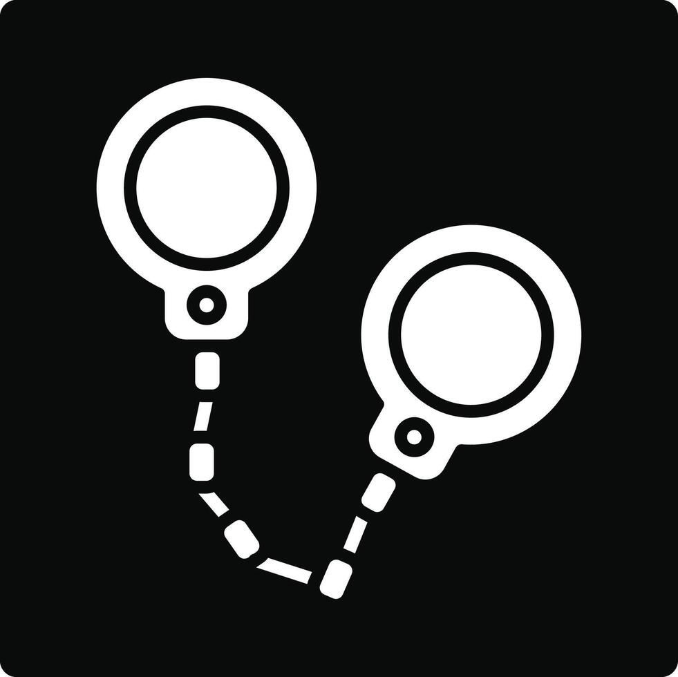 Handcuffs Illustration Icon vector