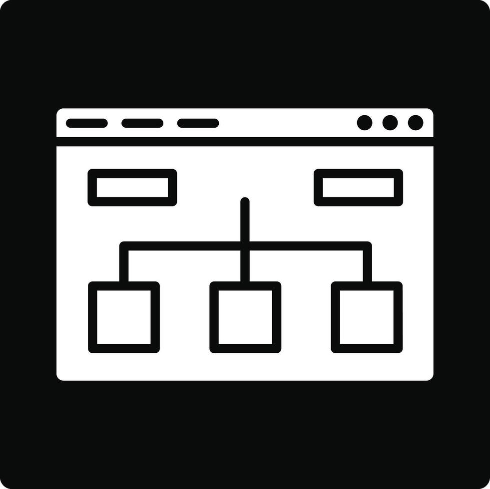 Website Structure Illustration Icon vector