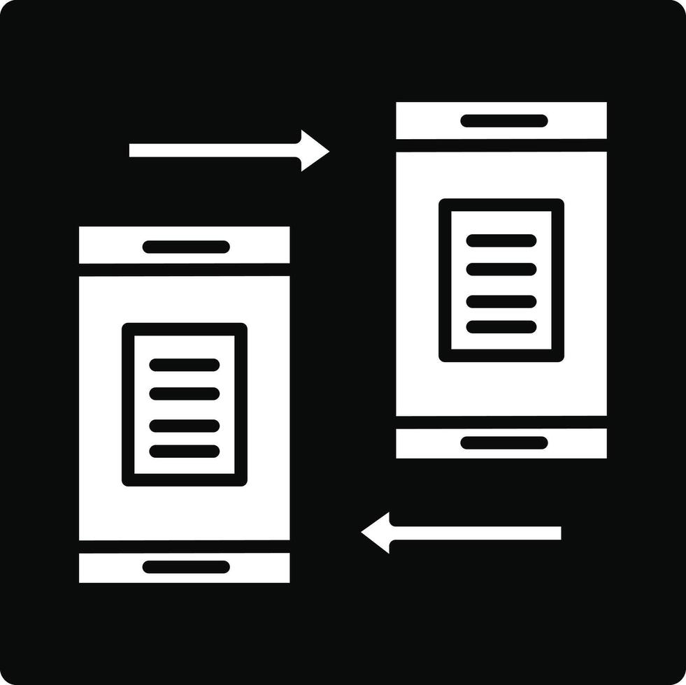 Data Transfer Illustration Icon vector