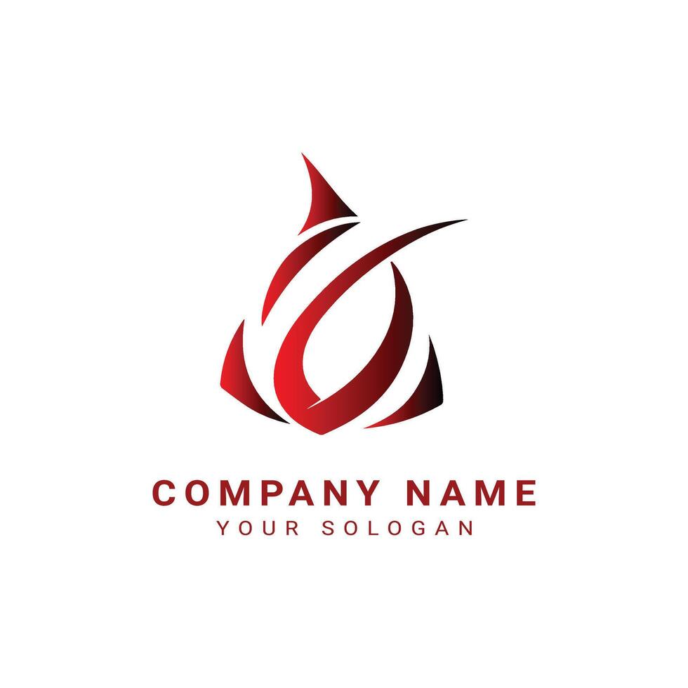 Creative company logo design vector