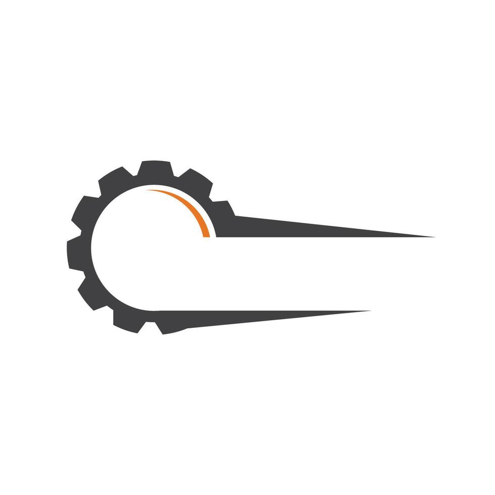 A gear wheel with a sun in the middle vector